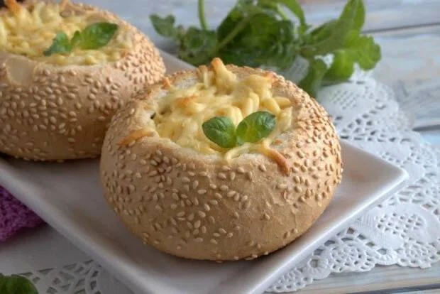 Жульен в булочках