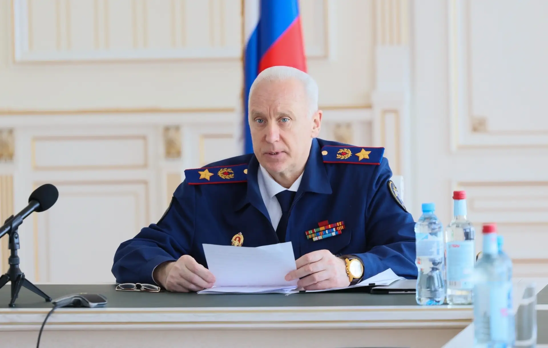 Председатель СК России провел оперативное совещание по вопросам актуальных рисков крими...