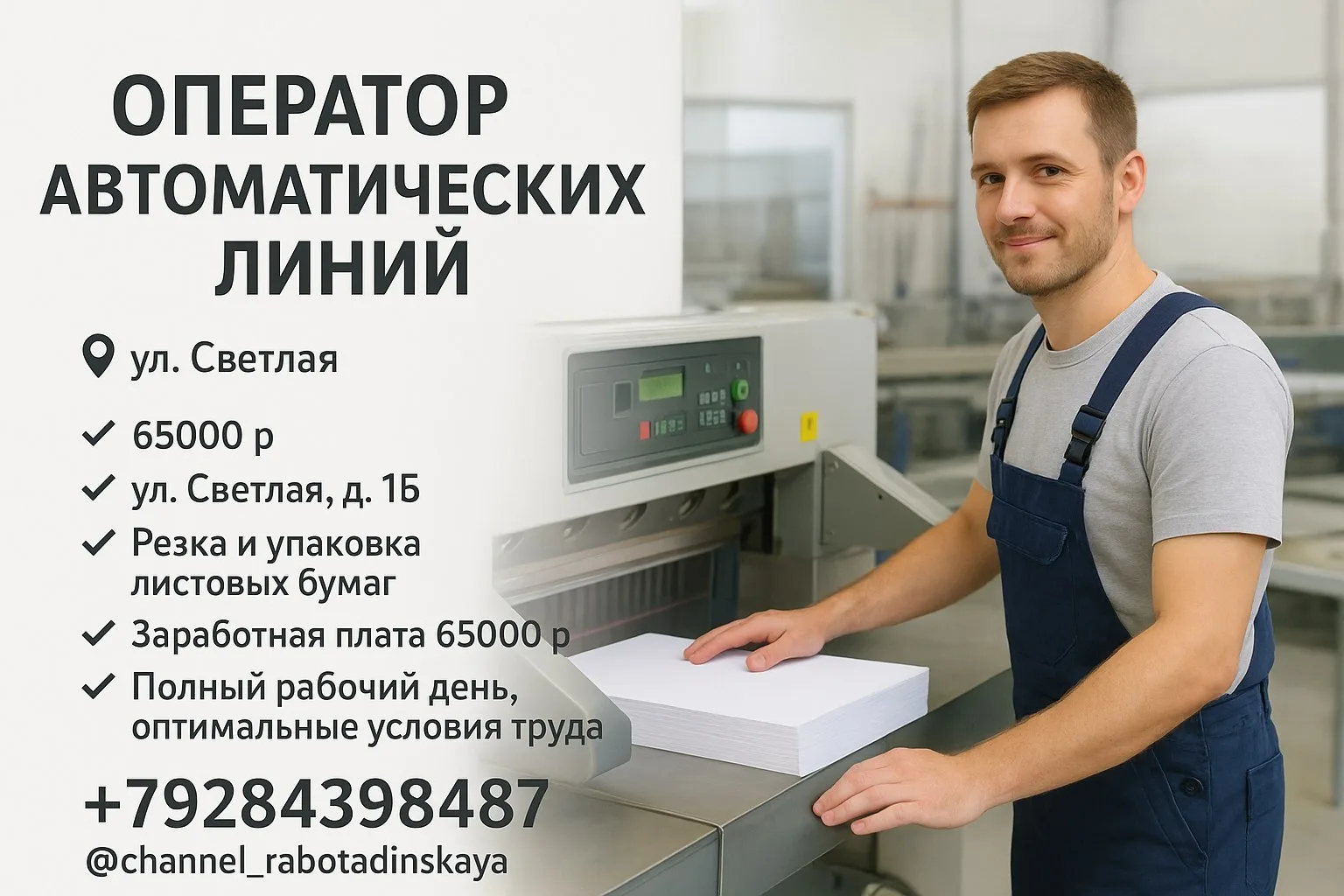 🔊 ОПЕРАТОР АВТОМАТИЧЕСКИХ ЛИНИЙ