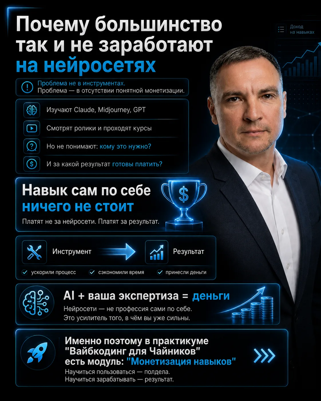 Почему большинство так и не заработают на нейросетях