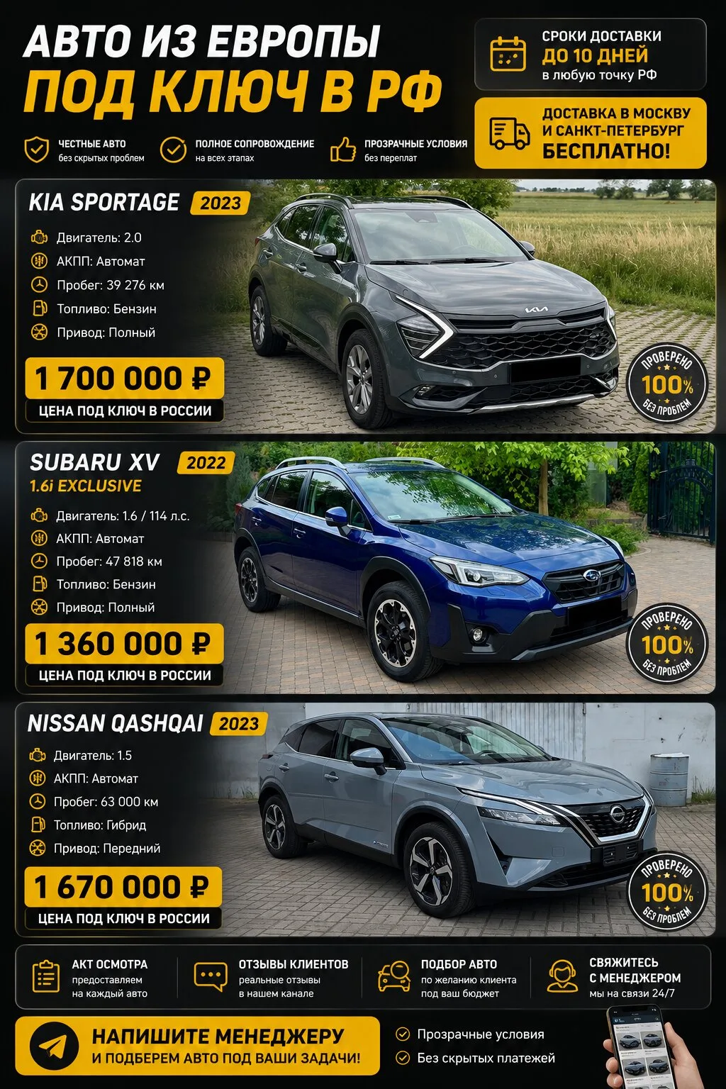 Авто из Европы под ключ