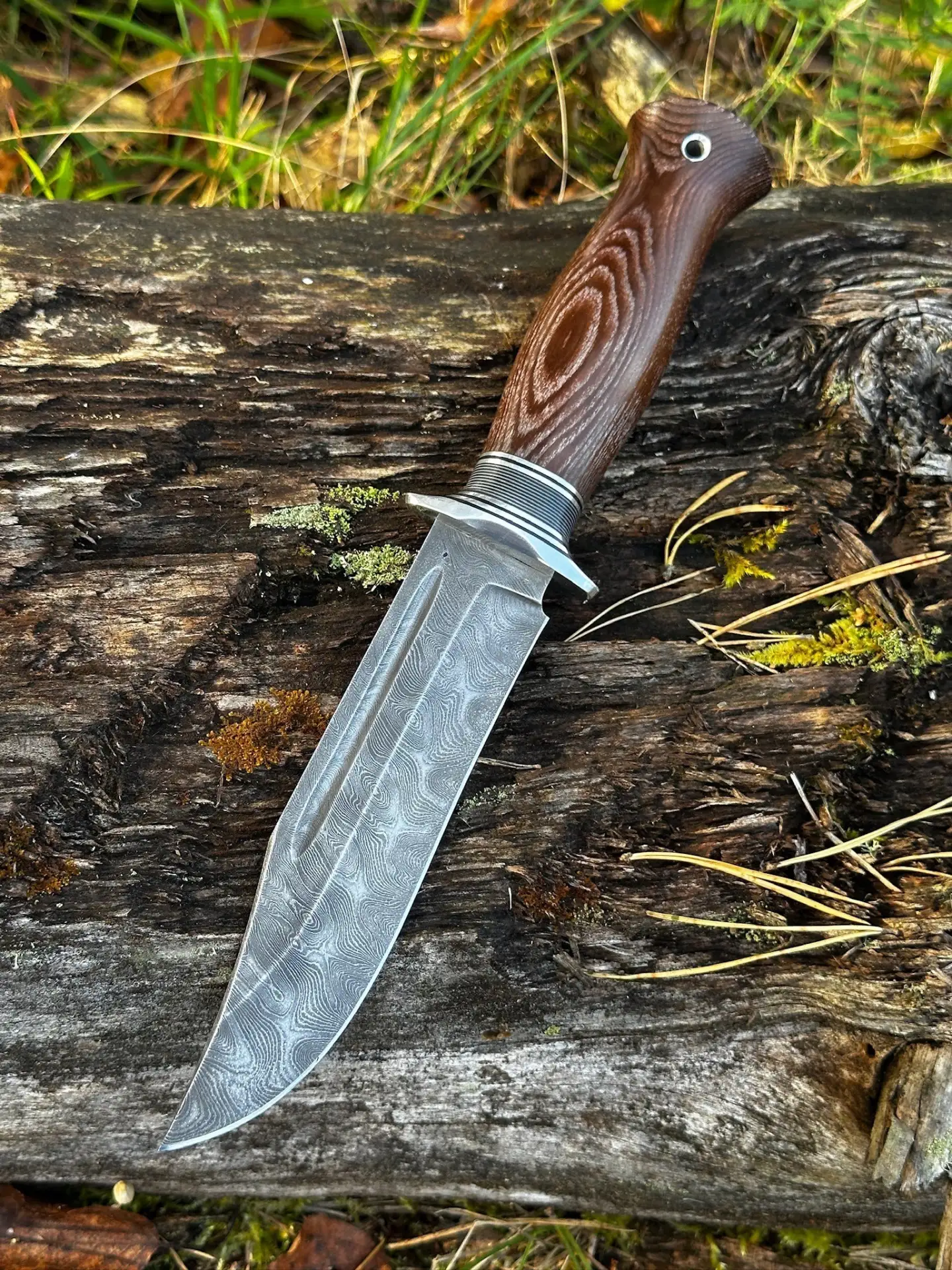 ⚔️Нож Атака из дамасской стали в 1500 слоёв