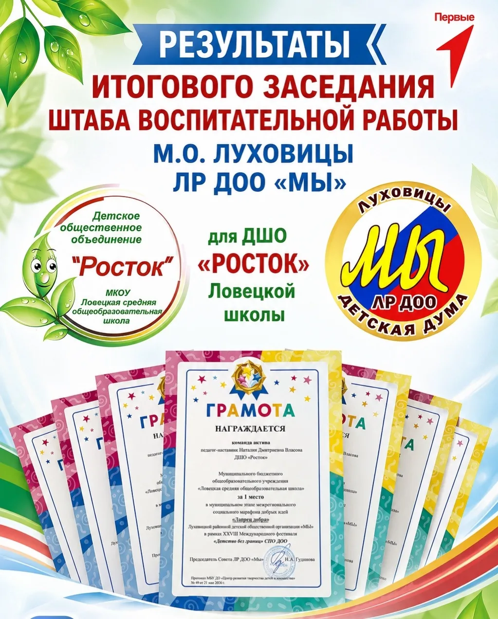 🏆📢✨ Итоговое заседание штаба воспитательной работы: наши победы и достижения! 🏆📢✨

✨🇷🇺 Итогово