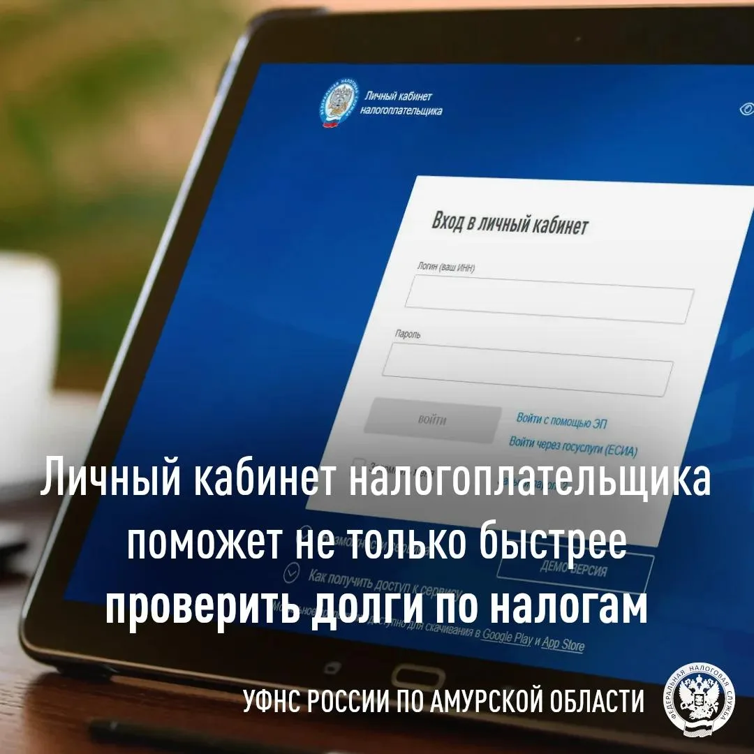 Возможности личного кабинета налогоплательщика

📱 Амурчане могут быстрее проверить задолженность по