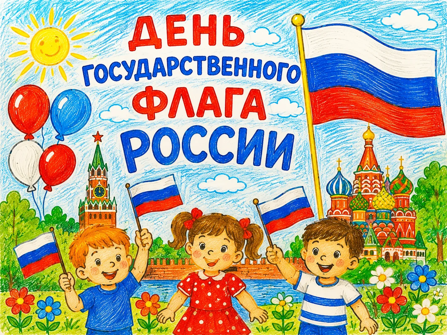 🇷🇺❤️ День государственного флага в группе «Малинки»! ❤️🇷🇺