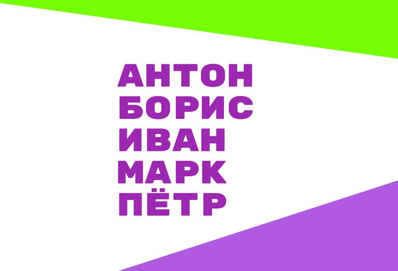 🟩 К каждому из предложенных выше мужских имен, кроме одного, можно подобрать анаграмму. Назовите это