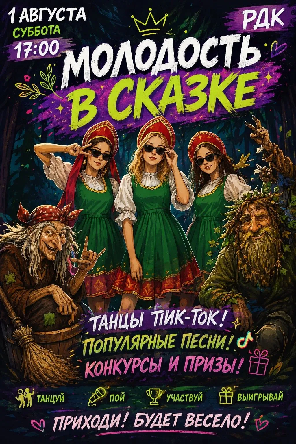 🎉 «Молодость в сказке»: окунись в волшебство! 🎉 
 
Хочешь на один вечер забыть про рутину и перене