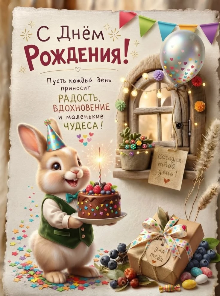 Поздравляем с Днём рождения! 🎂🎁