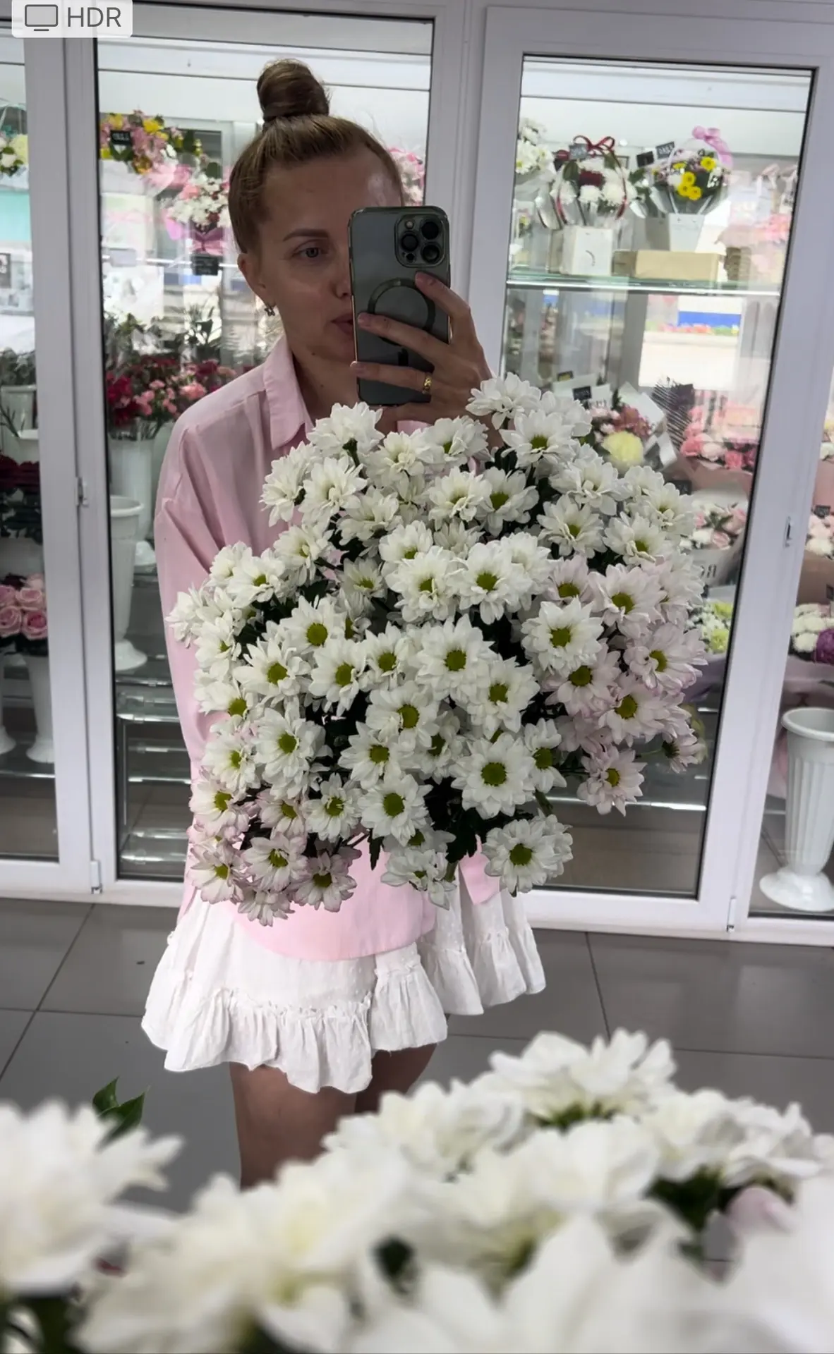 Облако из хризантемы 🤍💚