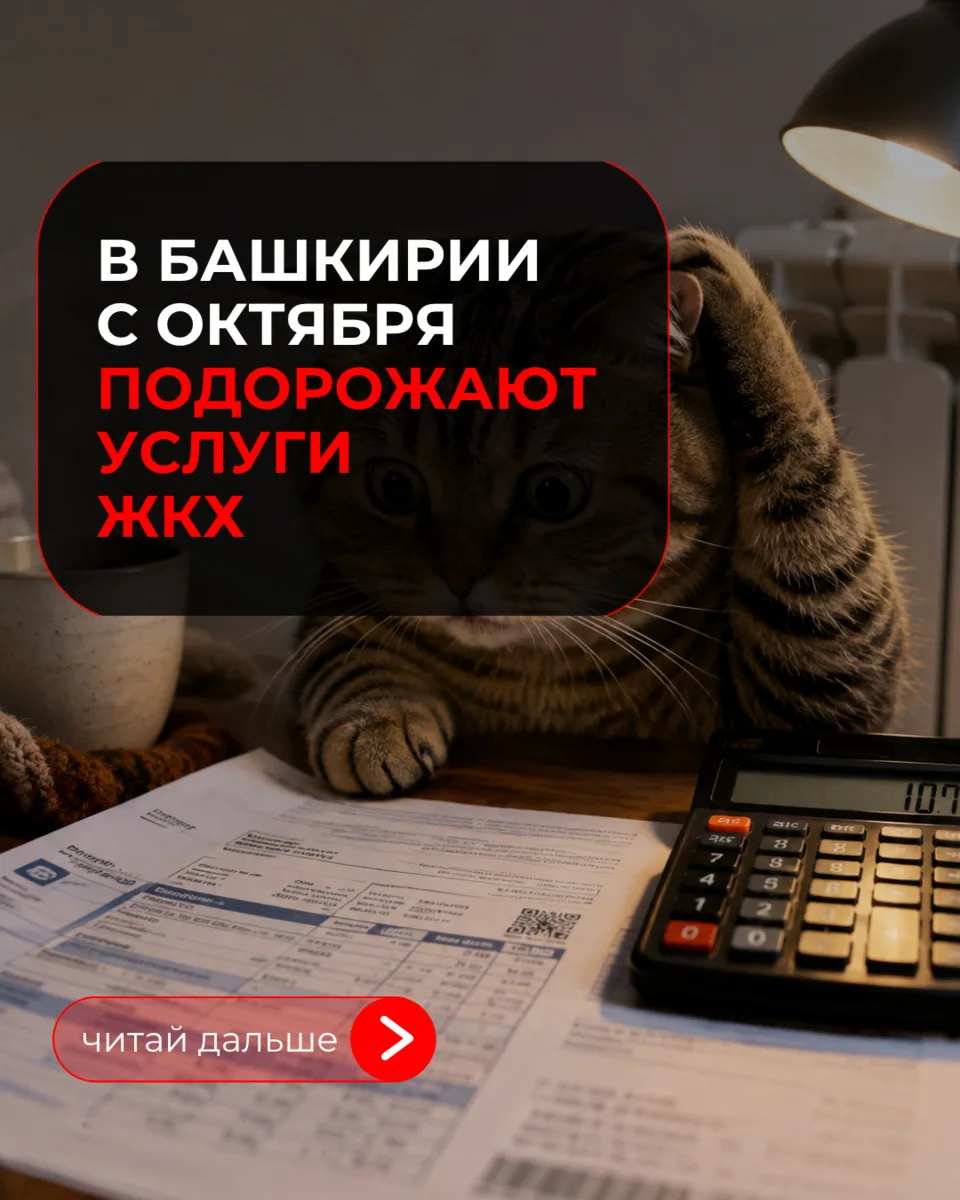 В Башкирии с октября подорожают услуги ЖКХ