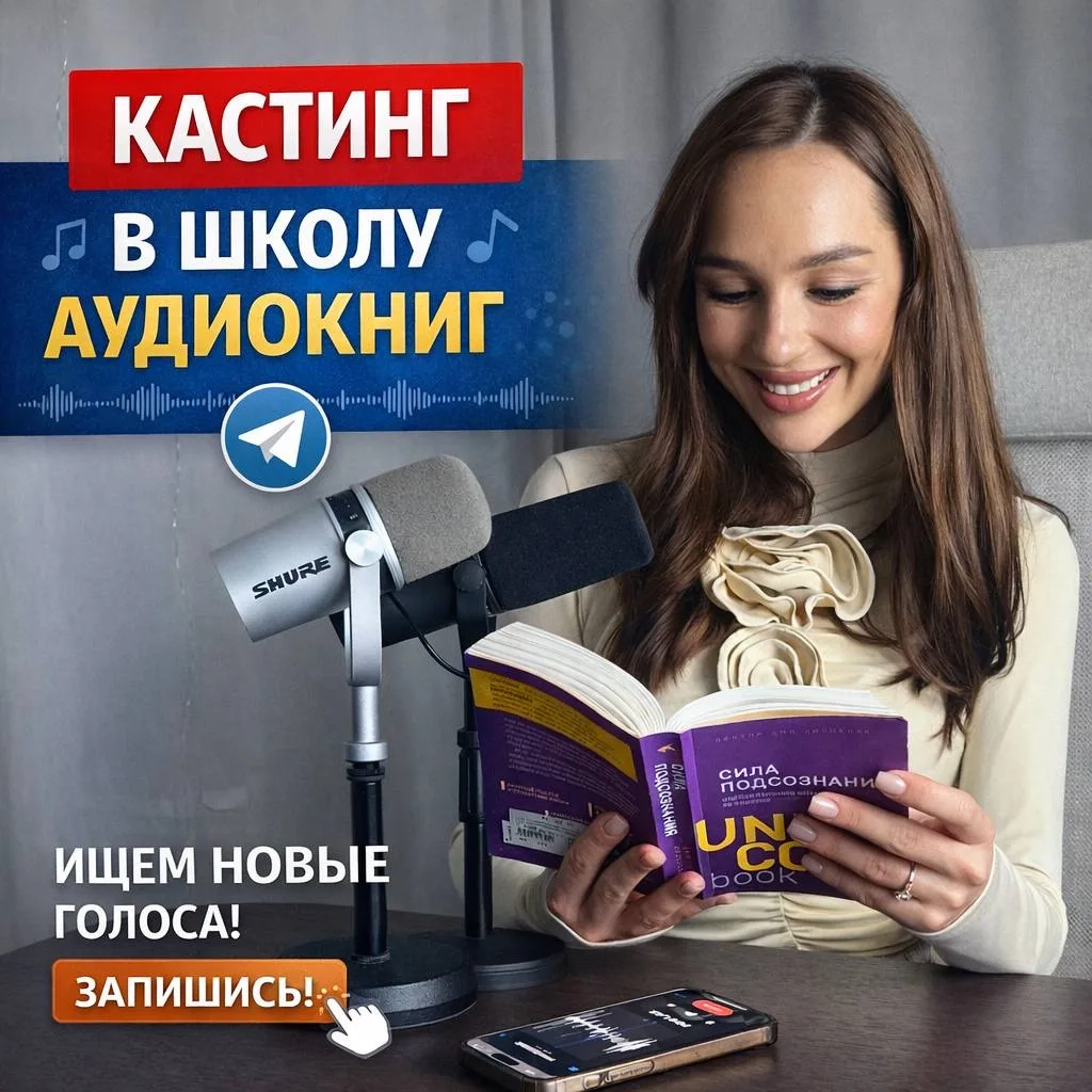 Школа Аудиокниг проводит отбор чтецов в Новом Уренгое!  30 мая сб в 13.00 в Центральной городской би