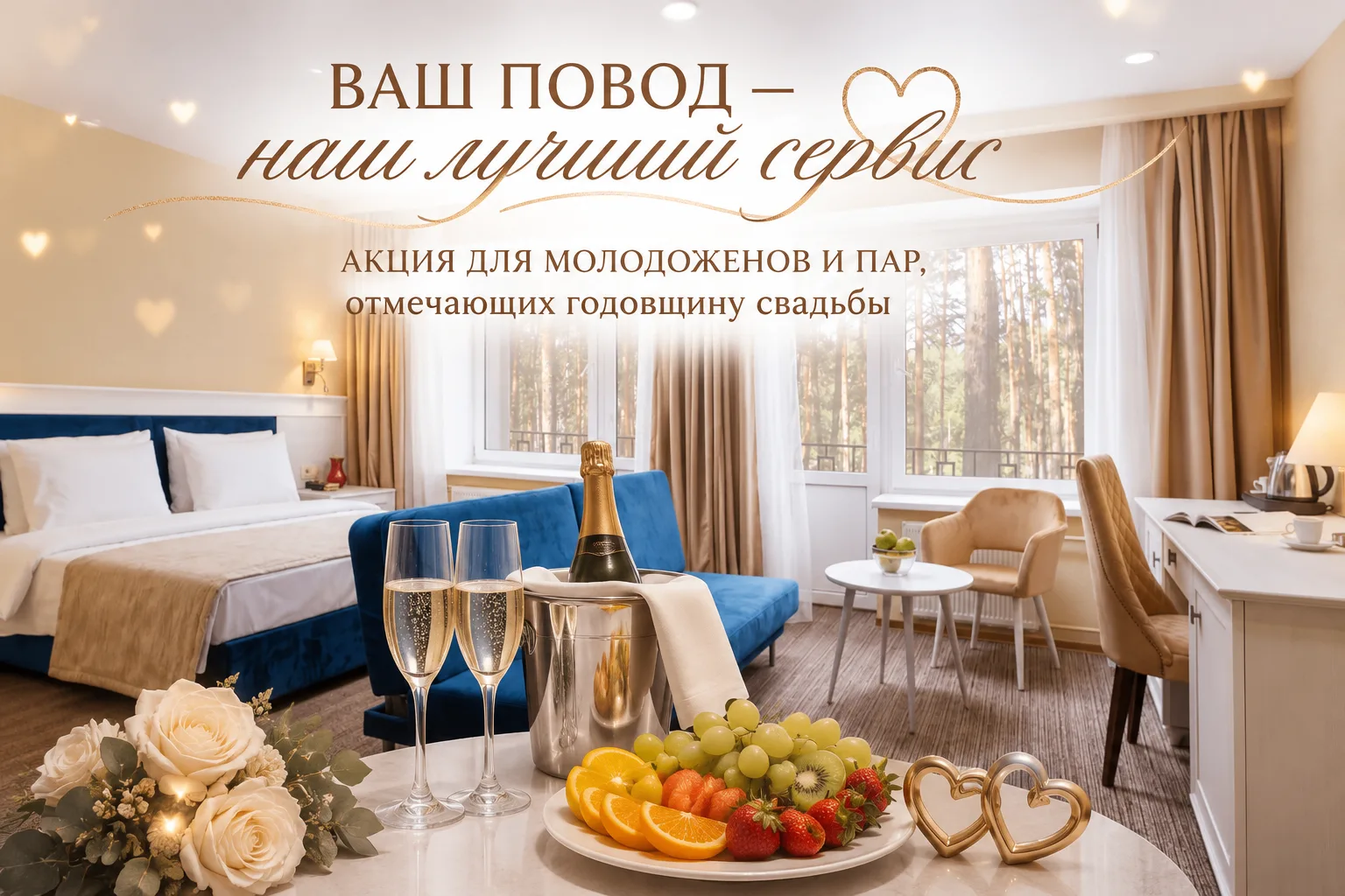 ❤️ Повод сказать друг другу «да» ещё раз.

Свадьба — это один день. Но есть даты, к которым хочется 