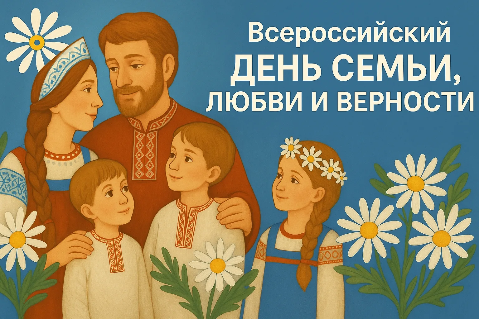🎉 С Днём семьи, любви и верности! 

Сегодня, 8 июля, вся Россия отмечает особенный праздник — день 