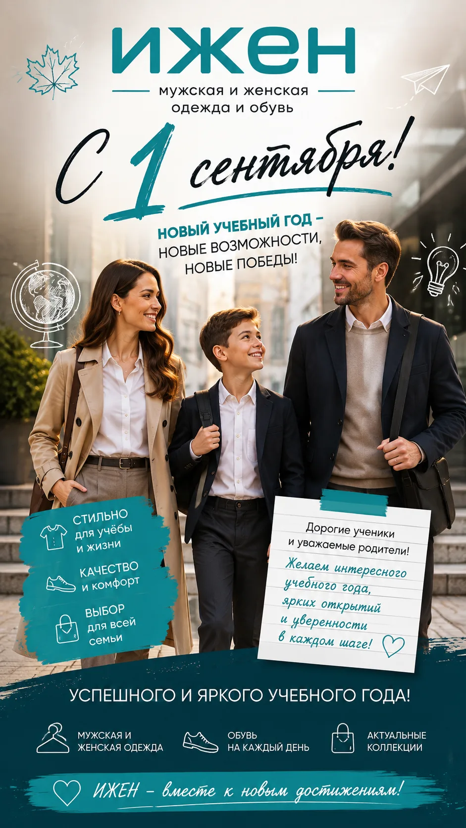 Мамы и папы, с Днем знаний! 🎒