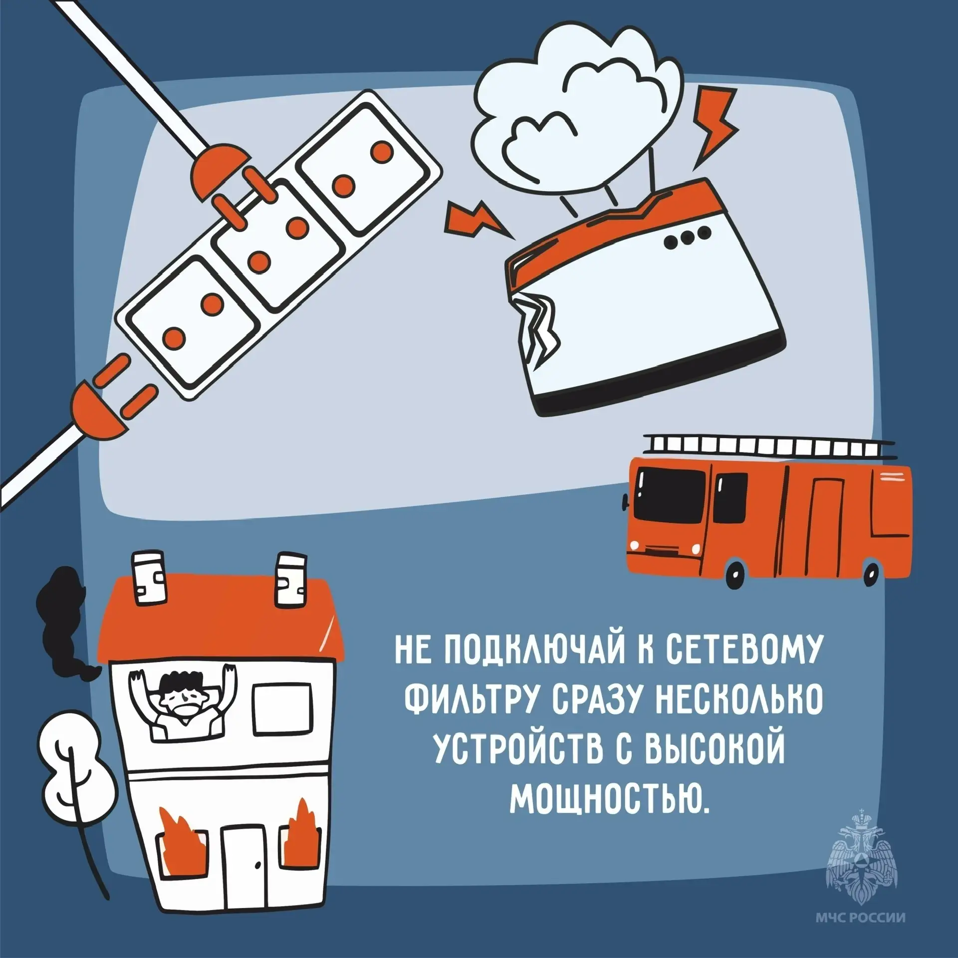 📌Пожарная безопасность при эксплуатации электрических приборов