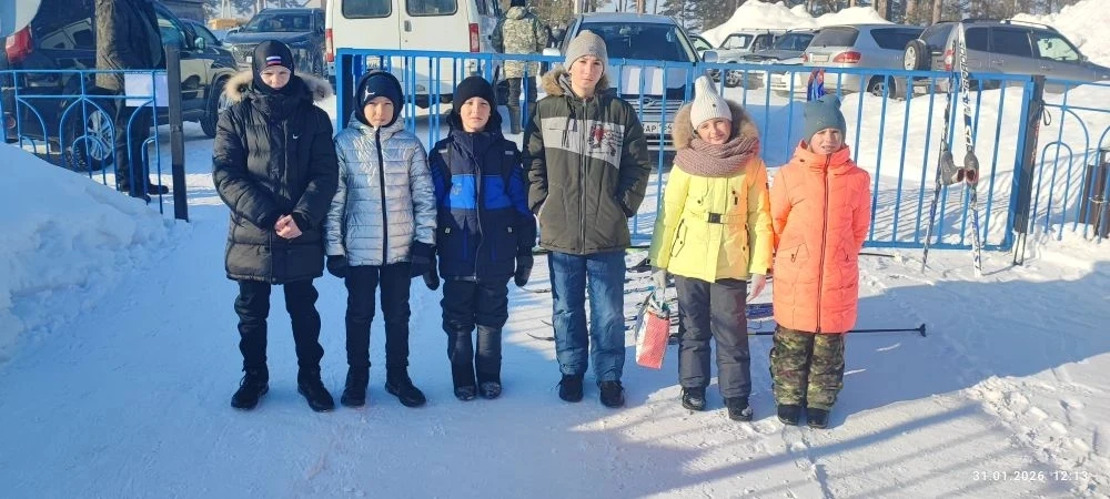31 января спортсмены нашей школы участвовали в соревнованиях по лыжным гонкам "Лыжня юн...