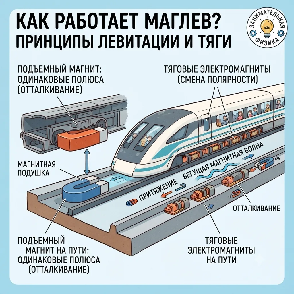 🚄🧲 ПОЕЗД, КОТОРЫЙ ЛЕТИТ НАД ЗЕМЛЕЙ: КАК РАБОТАЕТ МАГЛЕВ?

Представьте поезд, который мчится со ско