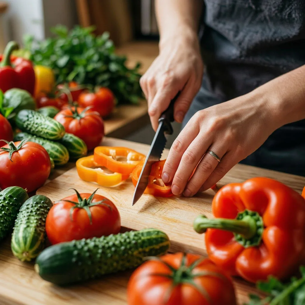ПОЧЕМУ ОВОЩНОЙ САЛАТ СКУЧНЫЙ: ДЕЛО НЕ В ПРОДУКТАХ, А В ПОРЯДКЕ НАРЕЗКИ