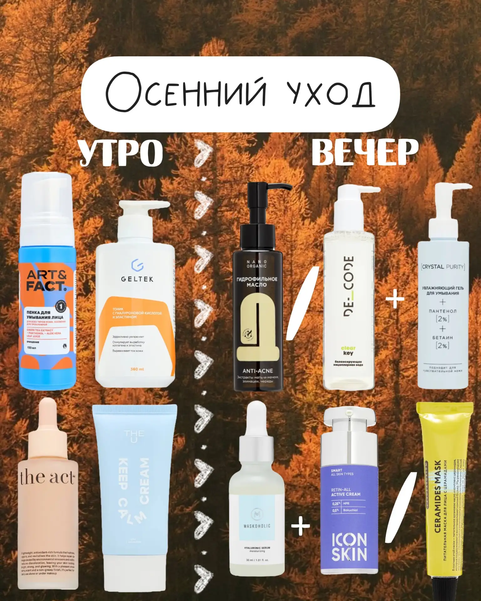 Вы знаете, я обожаю составлять готовые схемы ухода. Чтобы не стоять вечером перед полко...