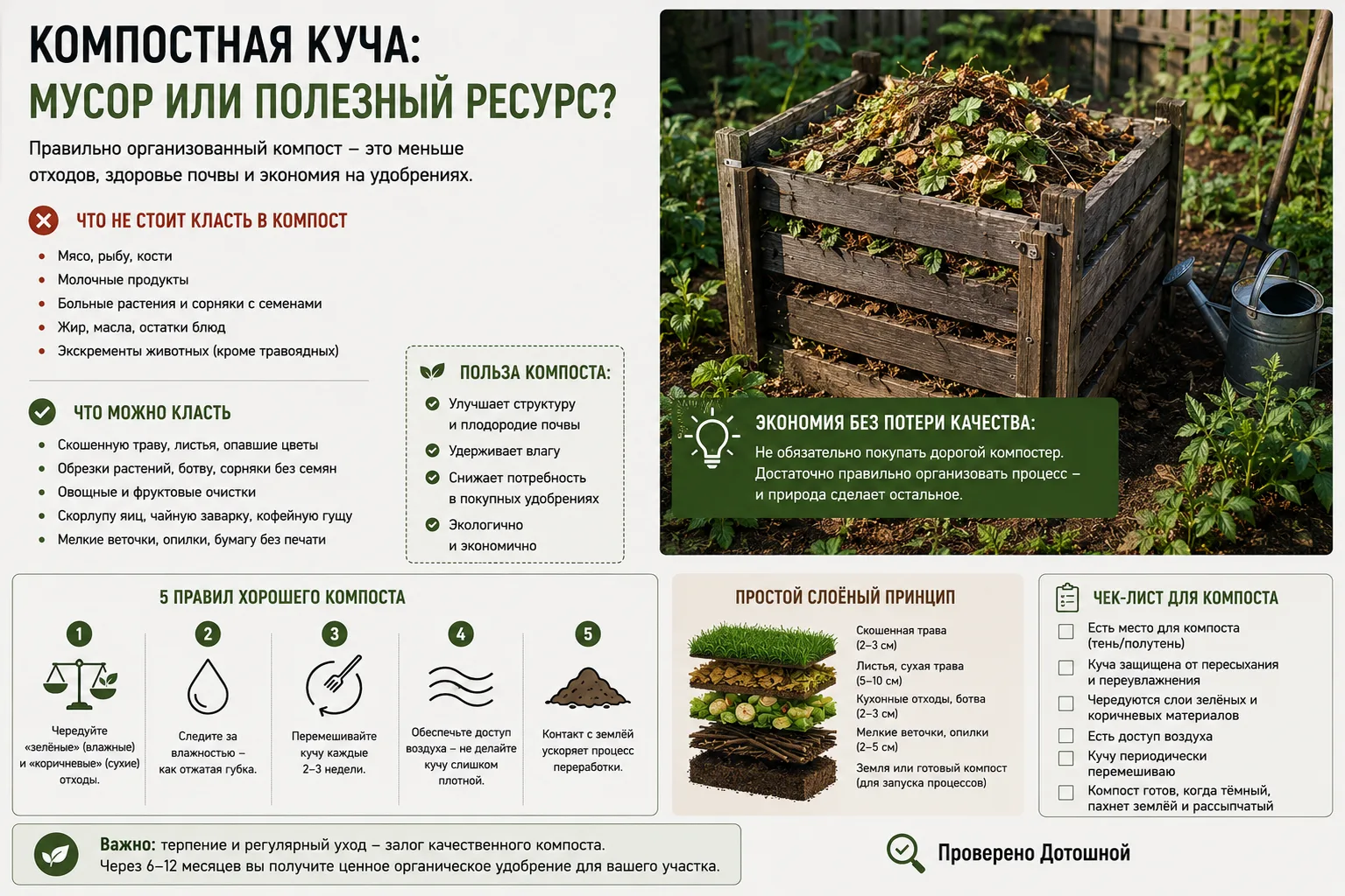 🌿КОМПОСТНАЯ КУЧА: МУСОР ИЛИ ПОЛЕЗНЫЙ РЕСУРС?