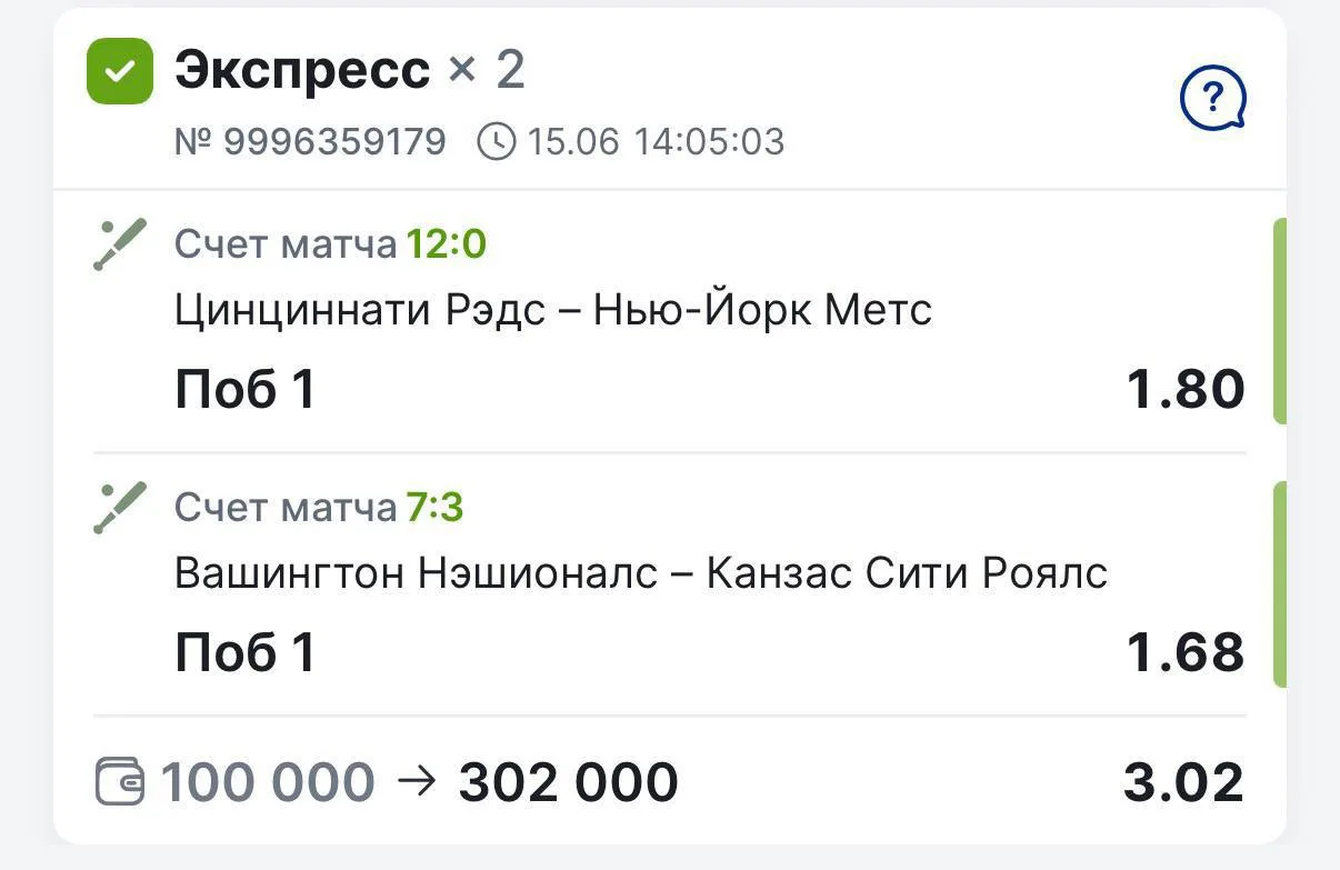 Привет всем, парни🫡

Я от всей души хочу поздравить всех нас с уверенной победой по экспрессу, где 
