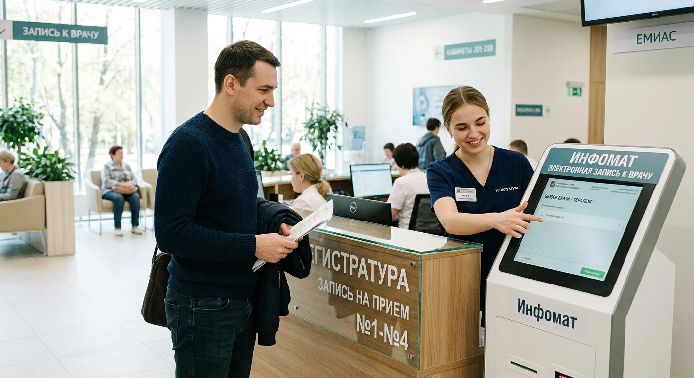 Как записаться к врачу!