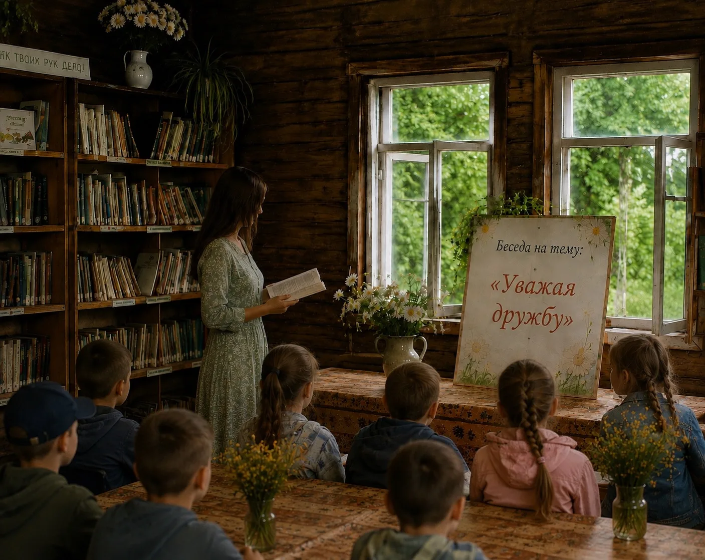 ✨ В библиотеке с. Ильинское состоялась беседа-диспут «Уважая дружбу», посвящённая одном...