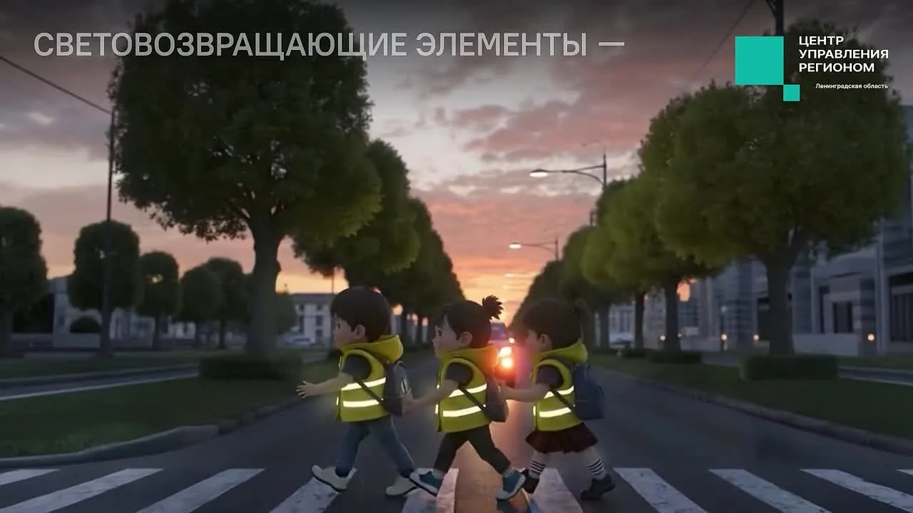 В преддверии начала нового учебного года позаботьтесь о включении светоотражающих элеме...