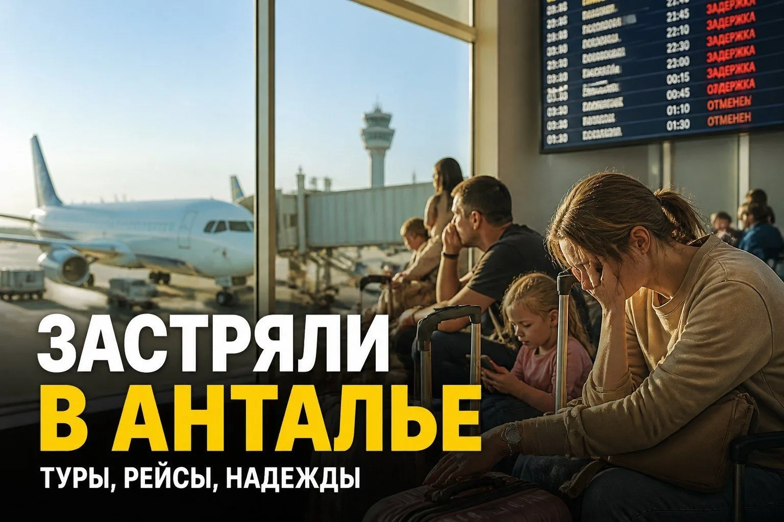 😱 Российские туристы застряли в аэропорту Антальи