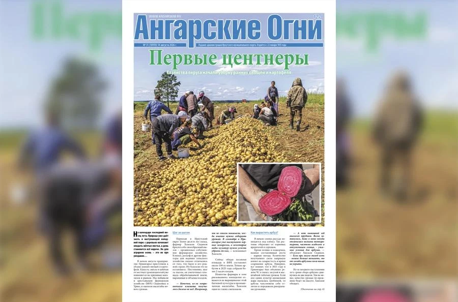 🗞️Вышел в свет очередной (№ 31) номер газеты «Ангарские огни»