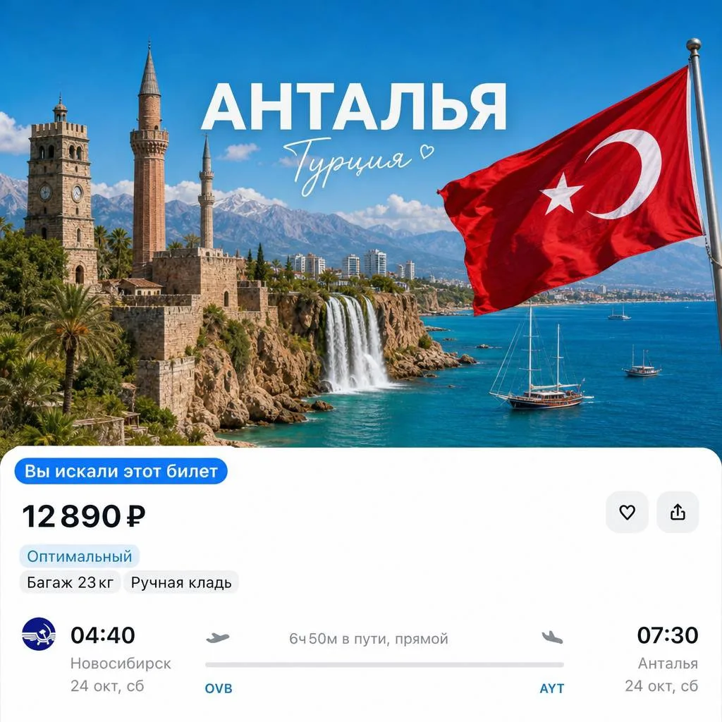 Улететь из Новосибирска в