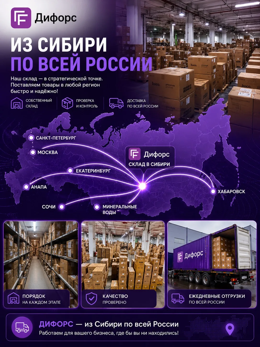 📍 Почему склад Дифорс находится именно там, где нужно?
