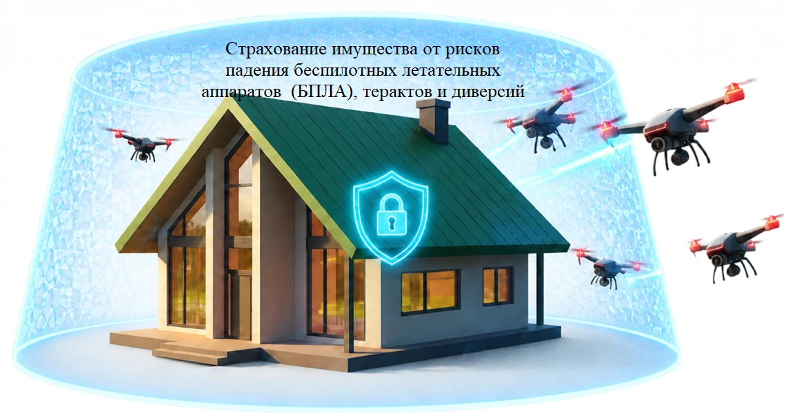 Чтобы застраховать имущество от риска падения БПЛА, необходимо: