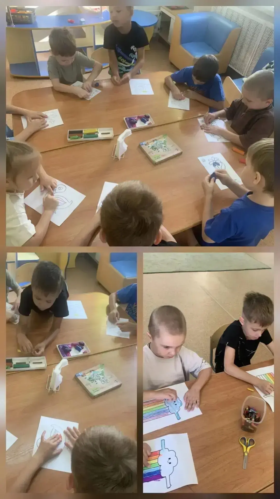 В старшей группе прошло увлекательное занятие по пластилинографии. Лепка всегда привлек...
