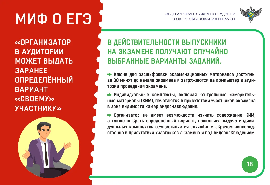 Управление организации и проведения государственной итоговой аттестации Рособрнадзора сообщает, что 
