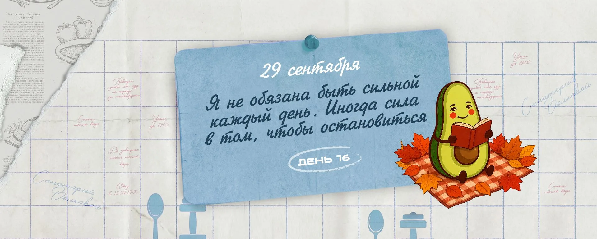 16-й день Санатория. Расписание.