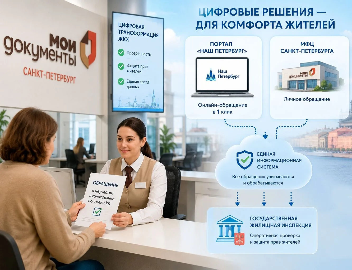 🏙️ Как МФЦ Петербурга помогают цифровой трансформации ЖКХ?