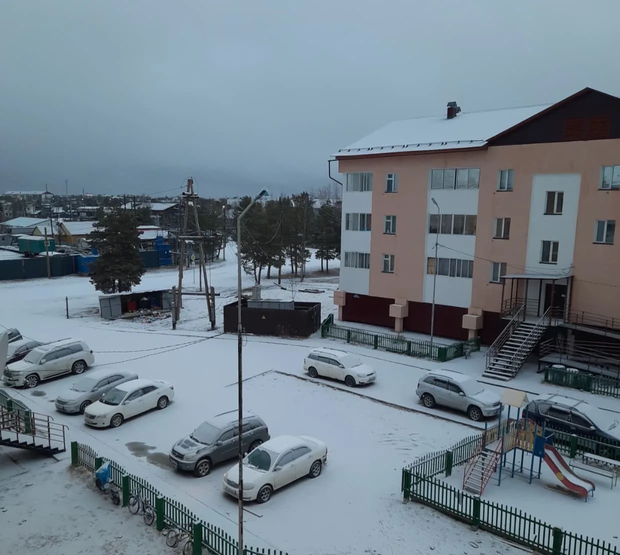 Снежное утро в Вилюйске. 😍❄️
