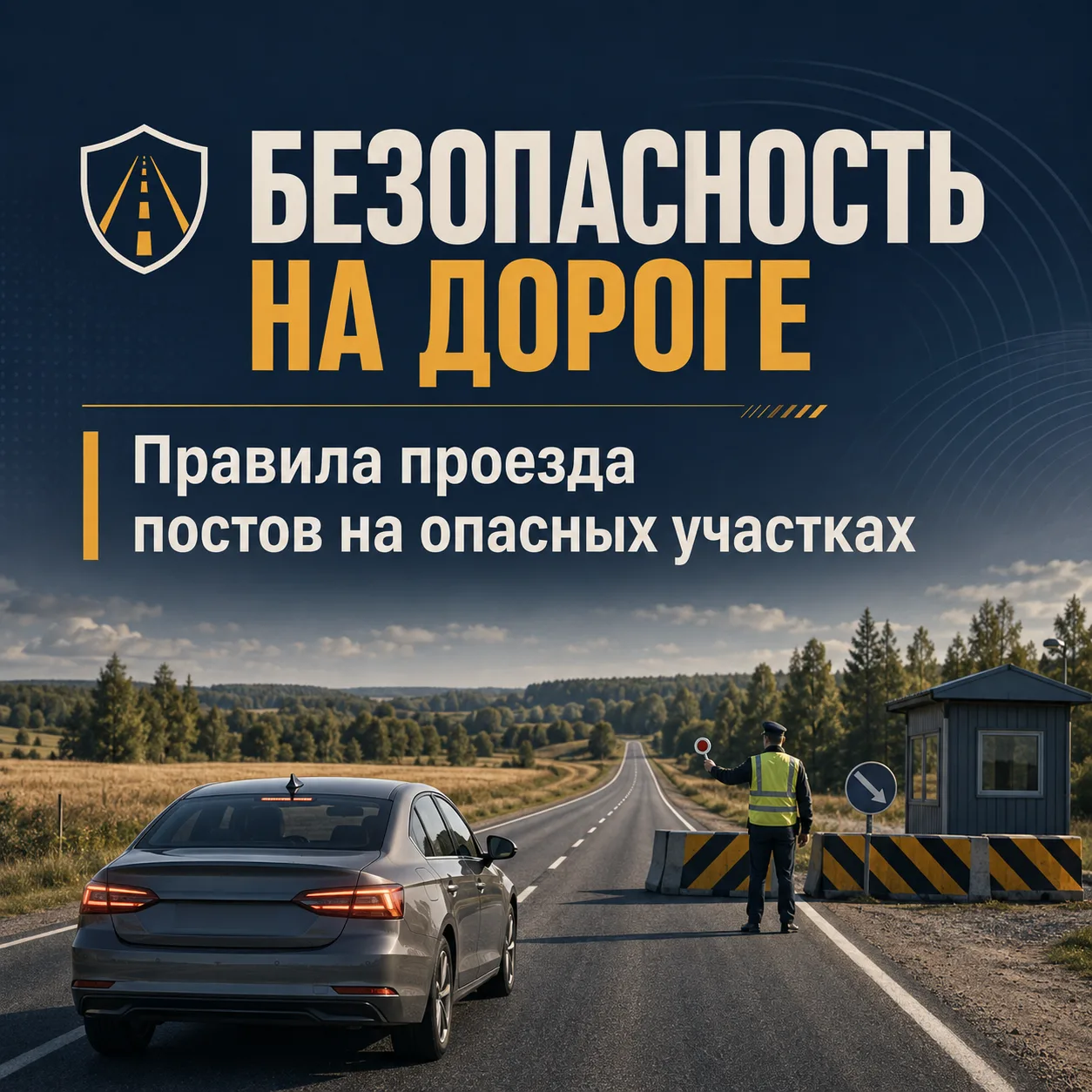 ⚠️ ВАЖНО: ПРАВИЛА ПРОЕЗДА ПОСТОВ НА ОПАСНЫХ УЧАСТКАХ ДОРОГ