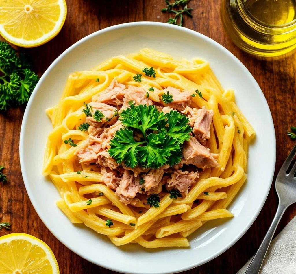 Паста 🍝 с тунцом 🐟 и лимоном 🍋