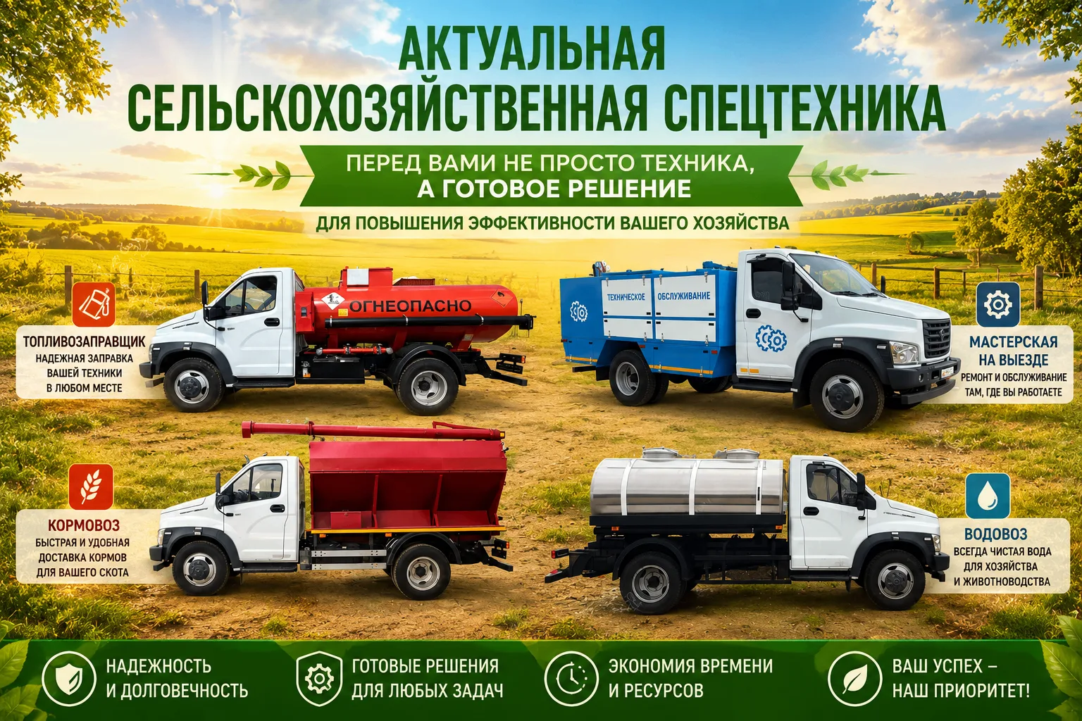 🌾 В РАЗГАР СЕЗОНА ВАЖНА КАЖДАЯ МИНУТА!
⠀
Когда техника работает без остановок, а все процессы орган