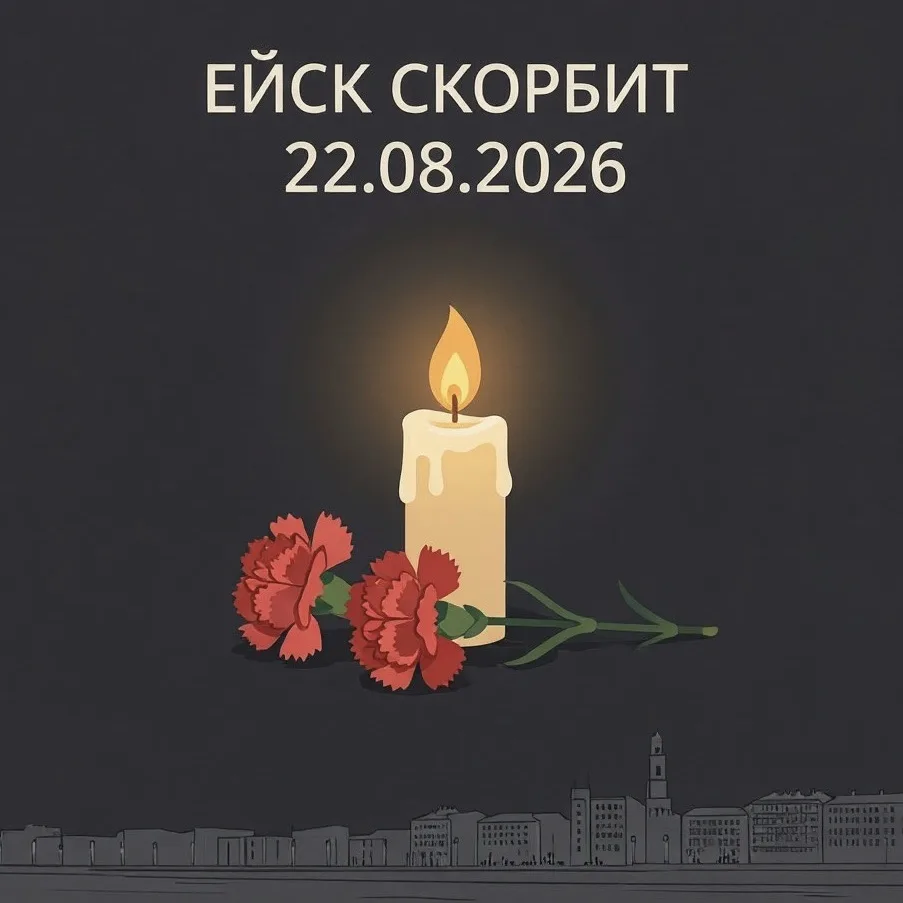 🕯Администрация города Ейска выражает искренние соболезнования в связи со случившейся т...