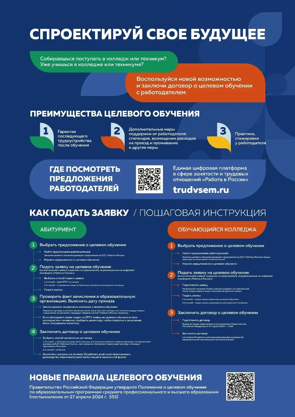 В Республике Татарстан для абитуриентов 2026 г. на портале «Работа России» размещено 1967 предложени