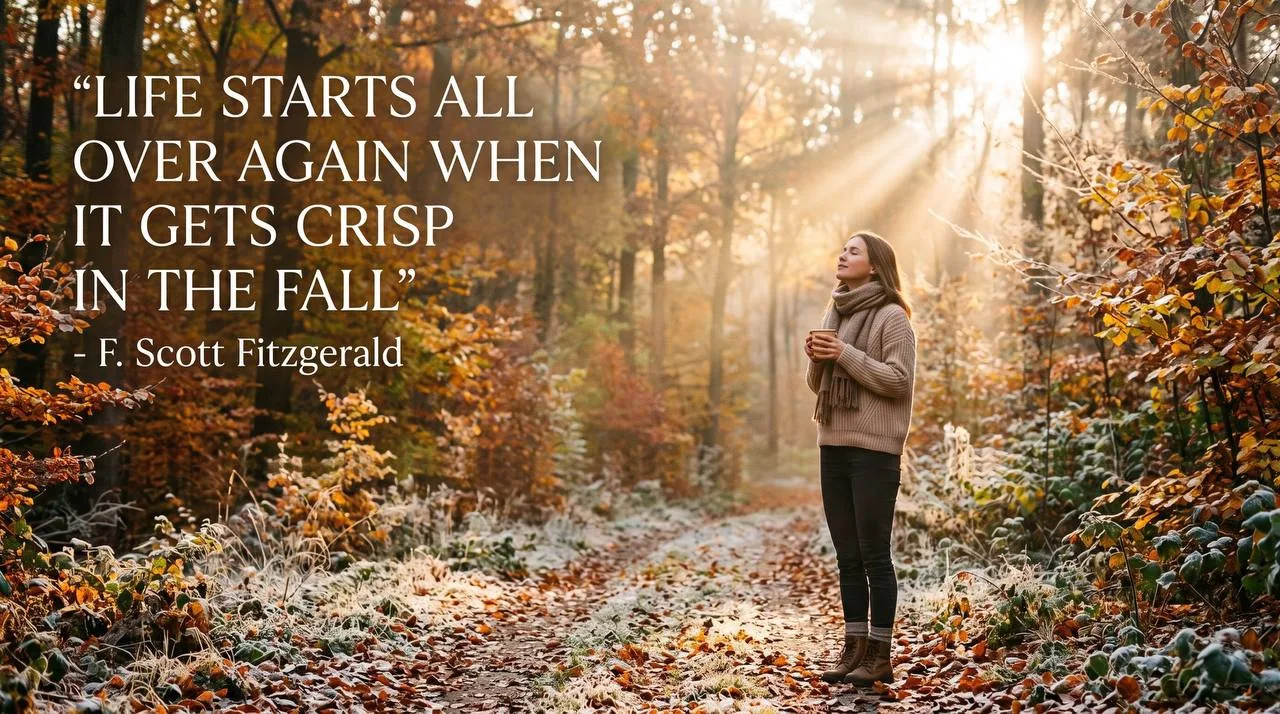 🍂 «Life starts all over again when it gets crisp in the fall»