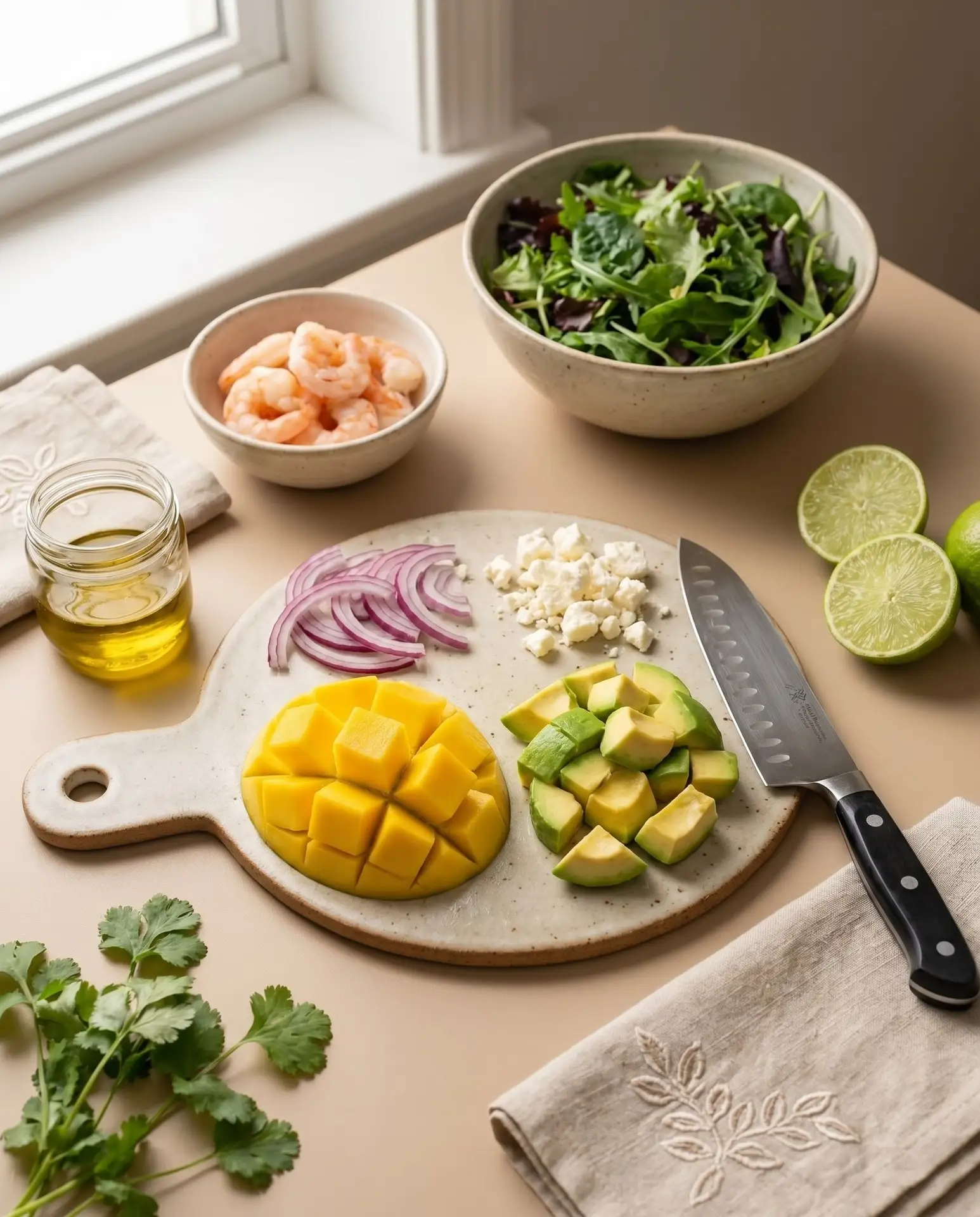 Салат с креветками , авокадо и манго «Тропический обман»🥑🦐🥭

Если вы думаете, что салат — это ску