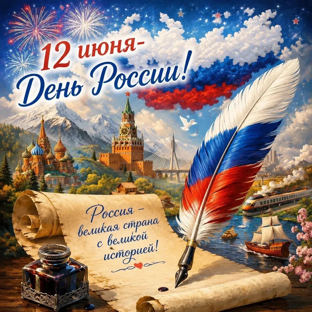 От всей души поздравляю с Днём России! 📜

Этот праздник символизирует единство нашего народа, богат