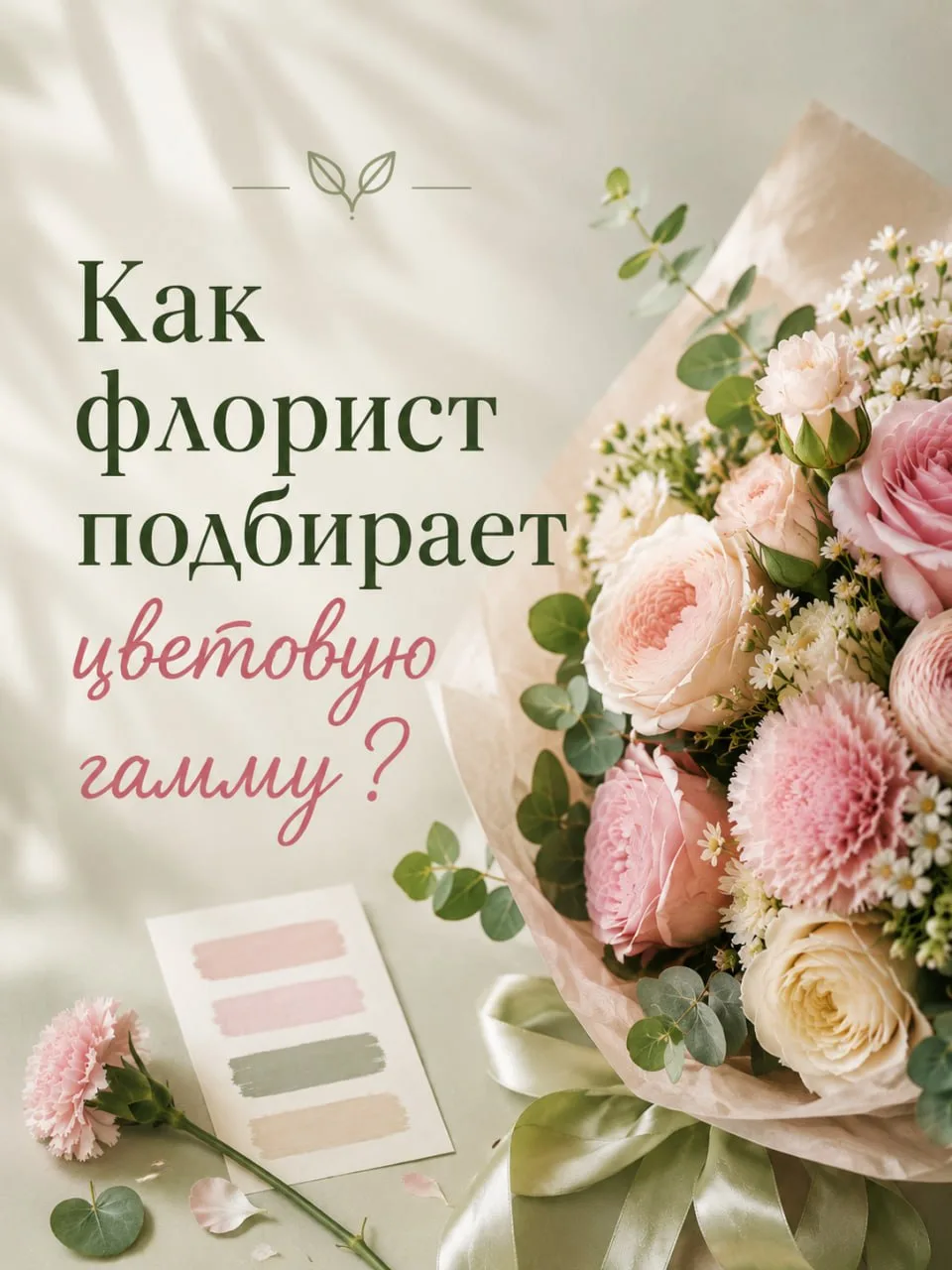 💕💐 Как флорист подбирает цветовую гамму?