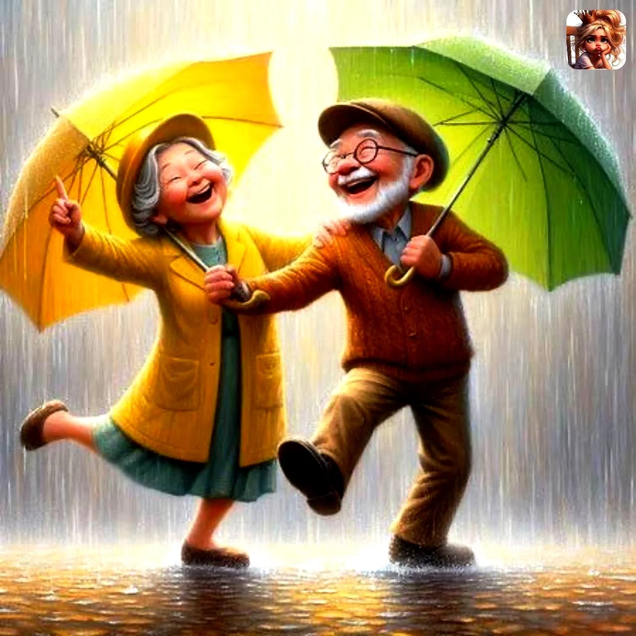 ☔ А лучше - с любимым муженьком..