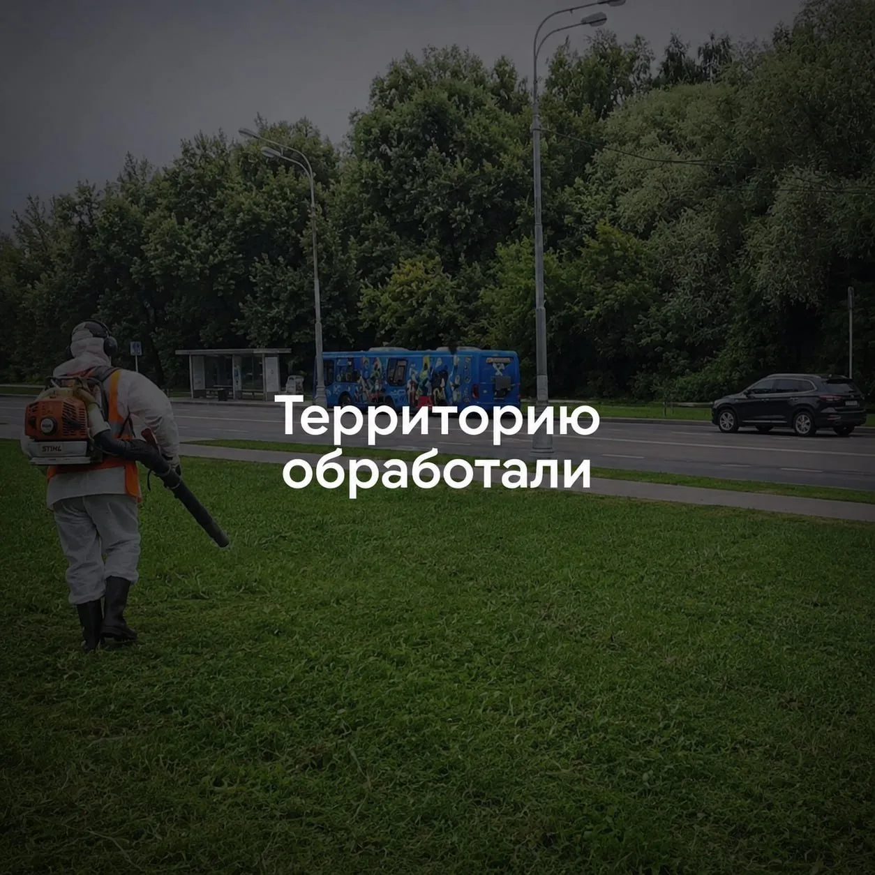 Жители заметили, что вдоль дорожек на Осенней улице пару дней назад обработали территорию.