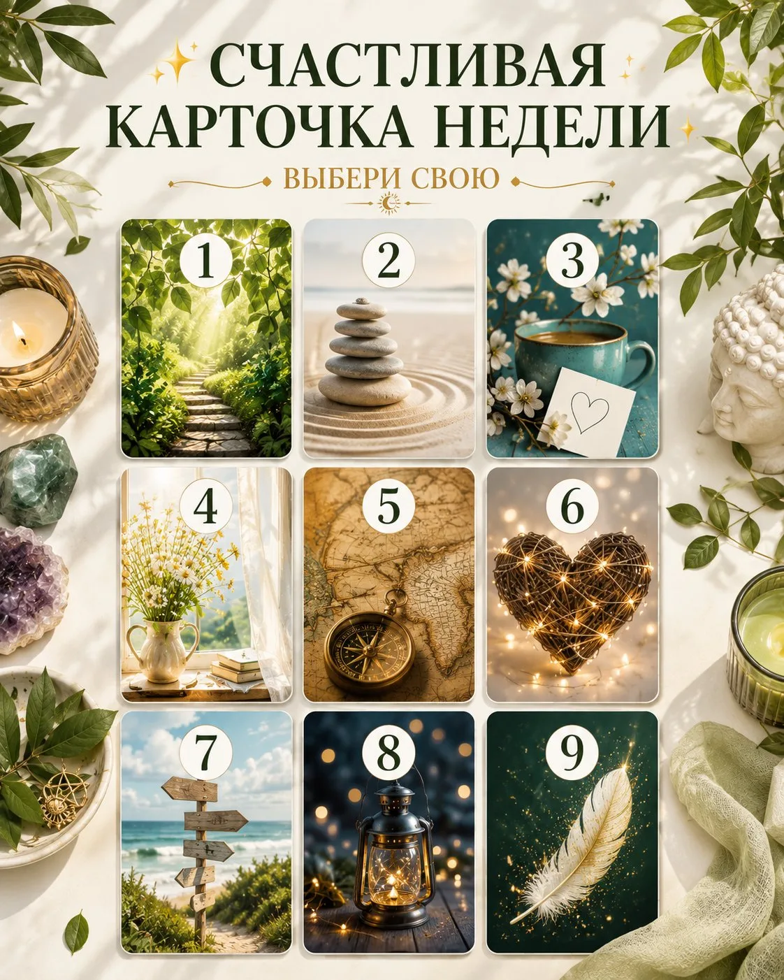 ✨ СЧАСТЛИВАЯ КАРТОЧКА НЕДЕЛИ